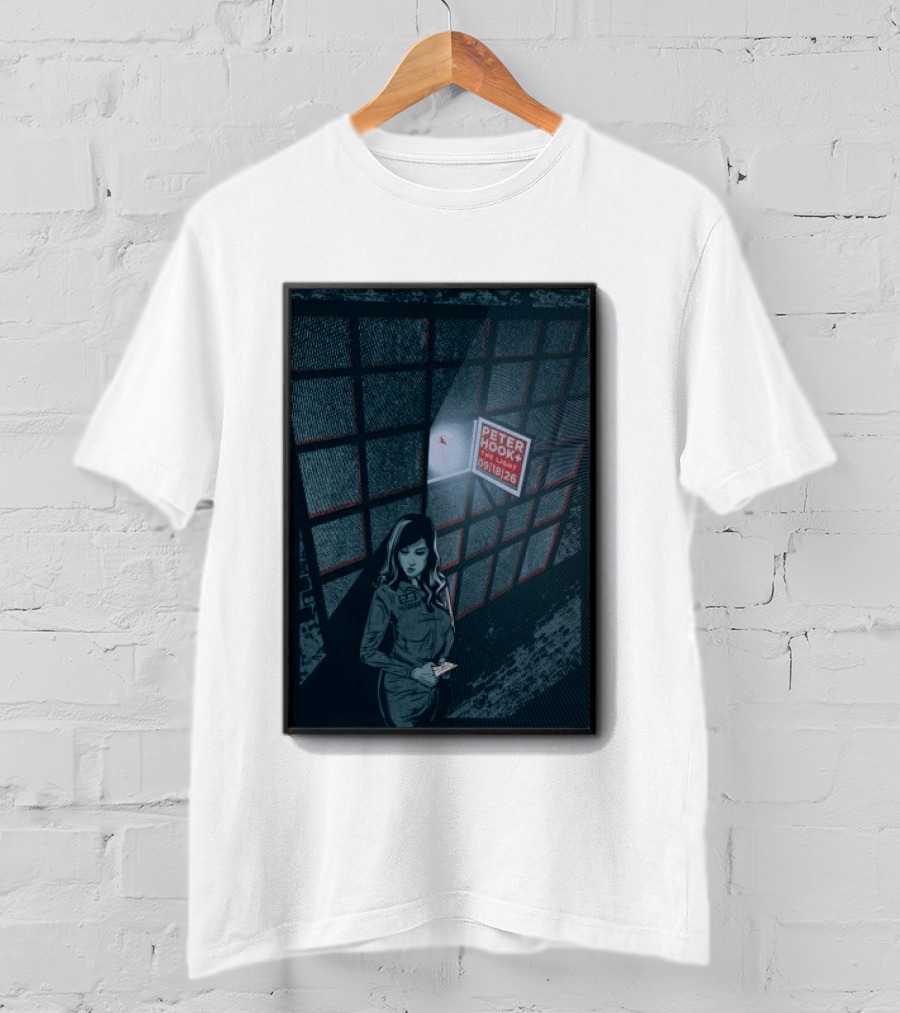 Peter Hook And The Light 9 18 2026 Del Mar CA Tour Woman In Dress Guard غرفة المراقبة T-Shirt