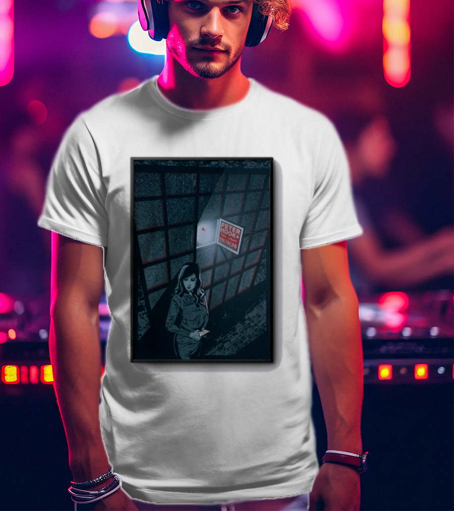 Peter Hook And The Light 9 18 2026 Del Mar CA Tour Woman In Dress Guard غرفة المراقبة T-Shirt
