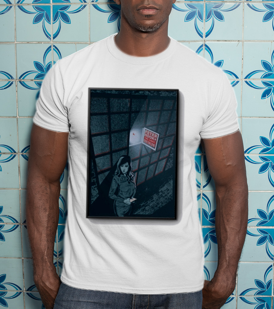 Peter Hook And The Light 9 18 2026 Del Mar CA Tour Woman In Dress Guard غرفة المراقبة T-Shirt