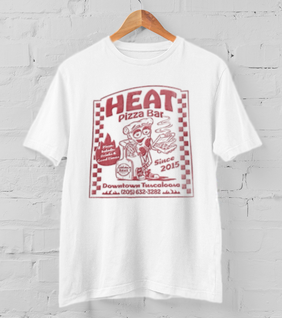 HEAT Pizza Franco Delivery Bear With Sizzling Pie T-Shirt