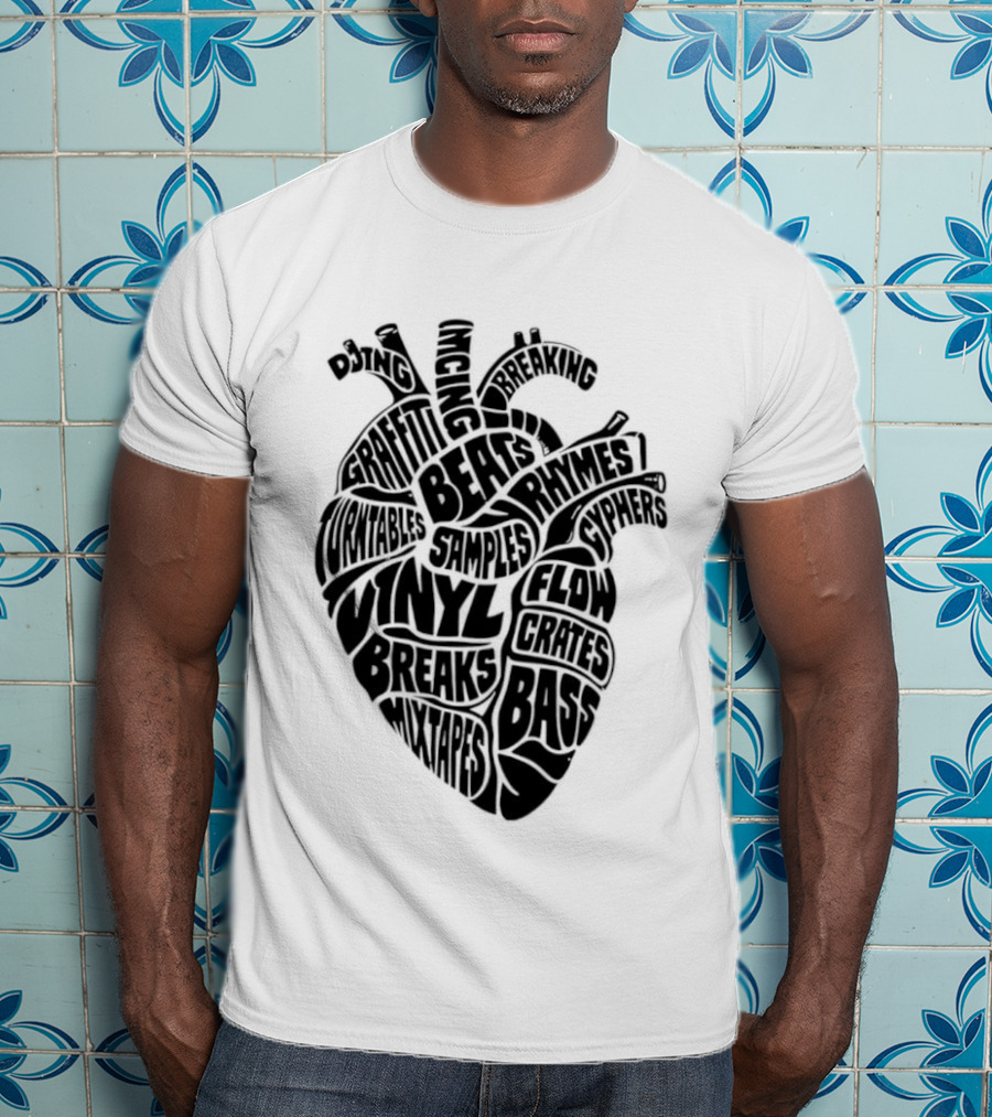 Heartbeat Of Hip Hop Culture Anatomy T-Shirt