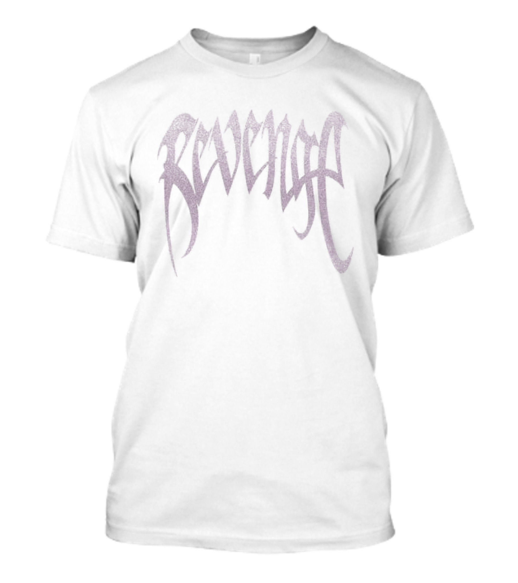 Revenge Store Glitter Arch White Pink Vintage Aesthetic T-Shirt