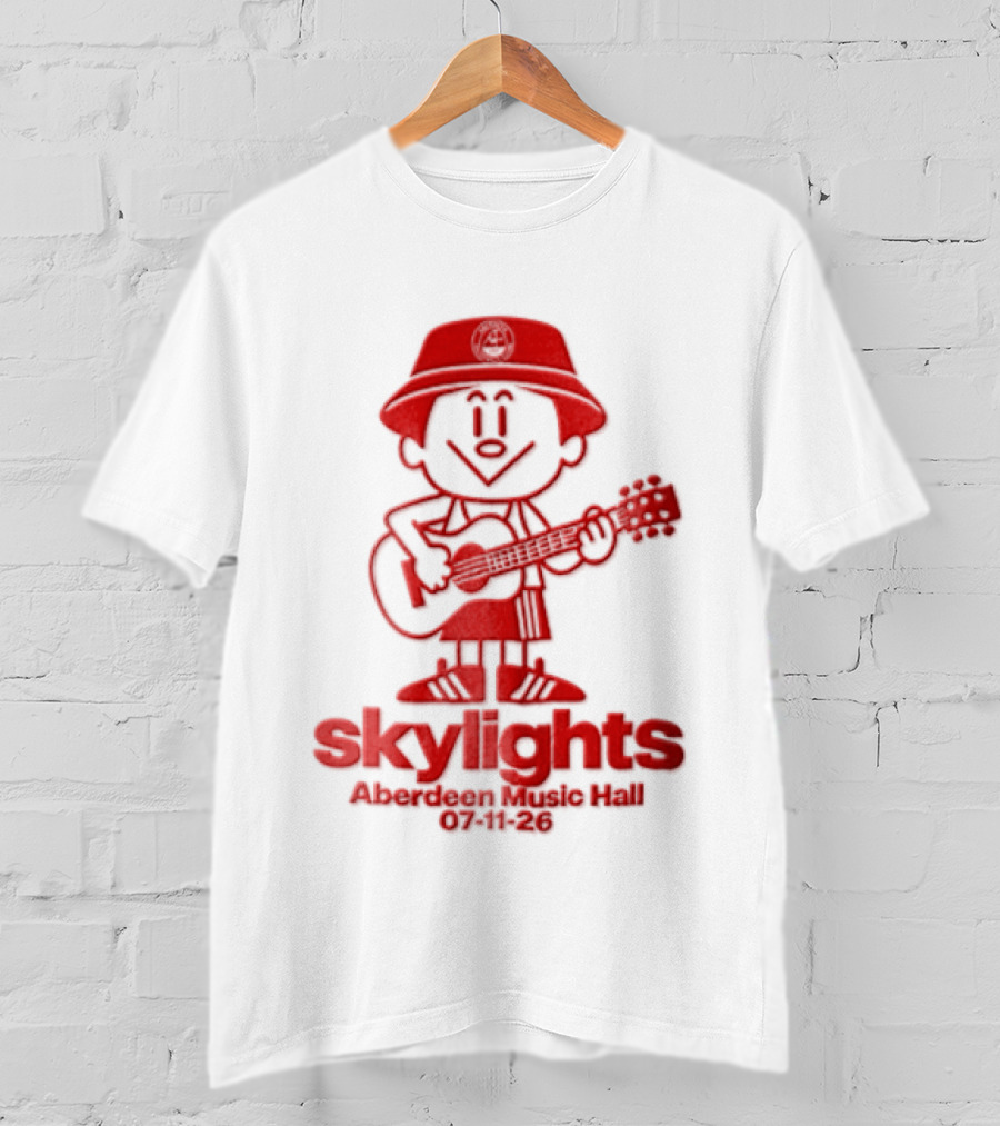 Skylights Aberdeen Music Hall 07/11/23 Boy Playing Guitar T-Shirt