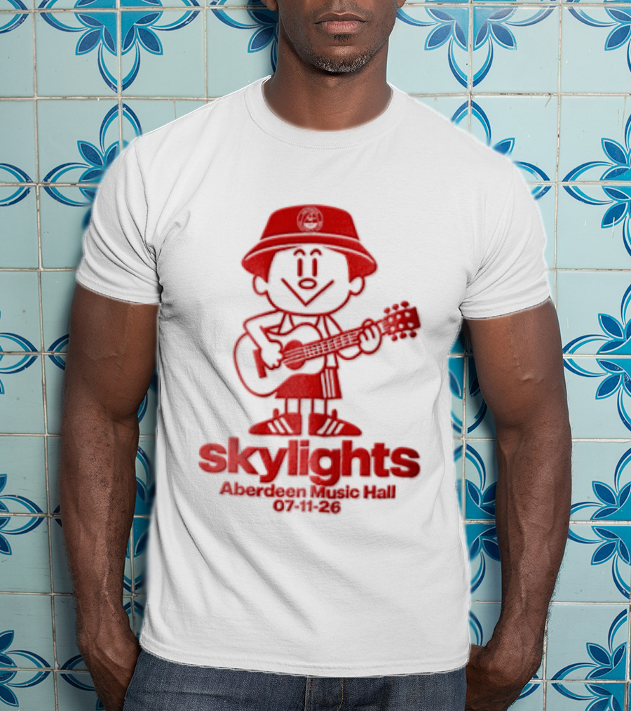 Skylights Aberdeen Music Hall 07/11/23 Boy Playing Guitar T-Shirt