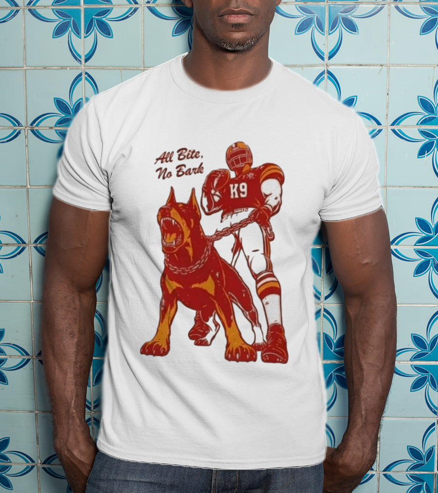 Kenneth Walker III K9 All Bite No Bark Football Player And Dog T-Shirt