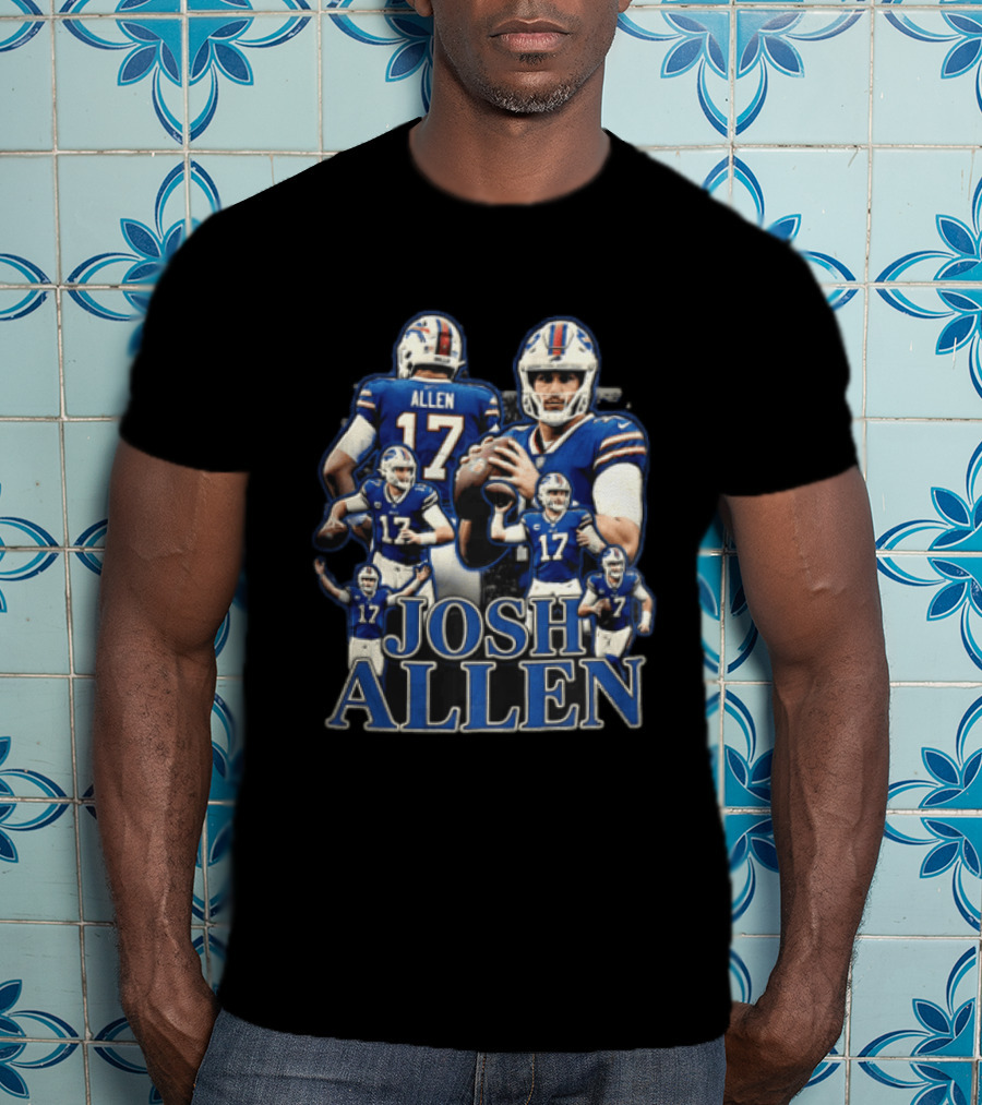 Josh Allen Buffalo Bills Multiple Poses 17 Football T-Shirt