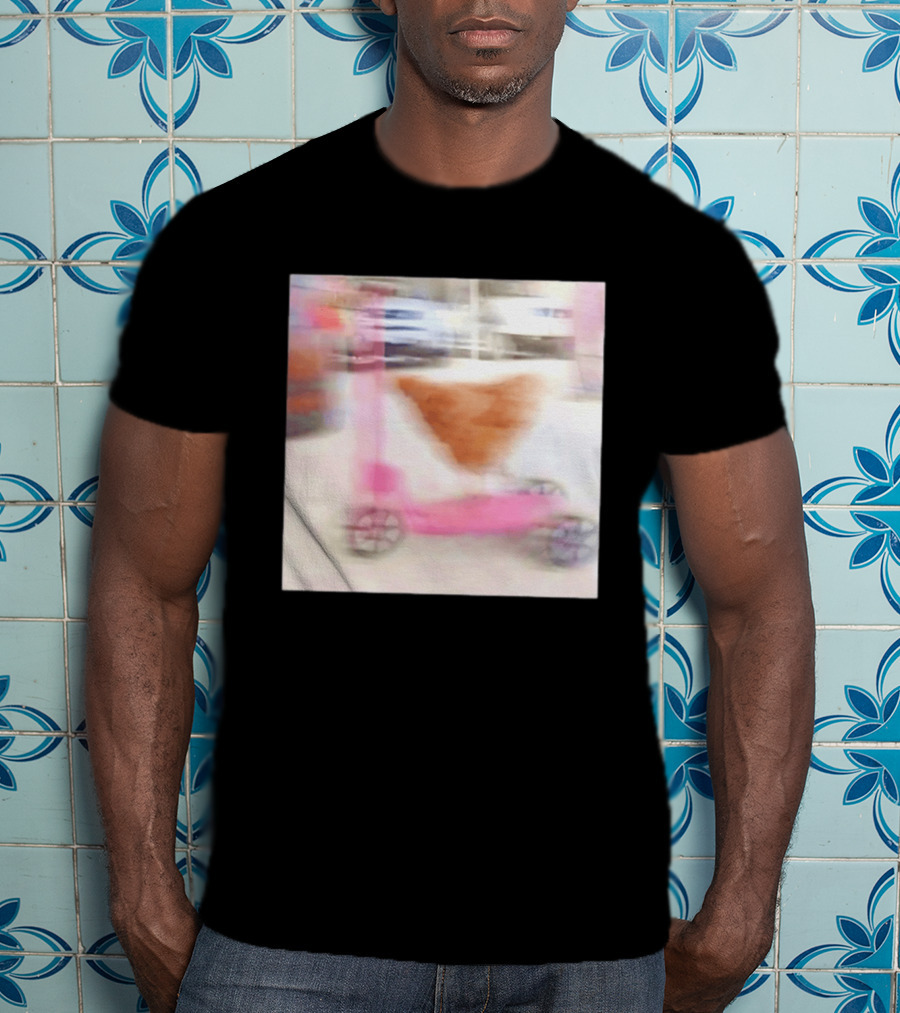 Chicken Riding Pink Scooter T-Shirt
