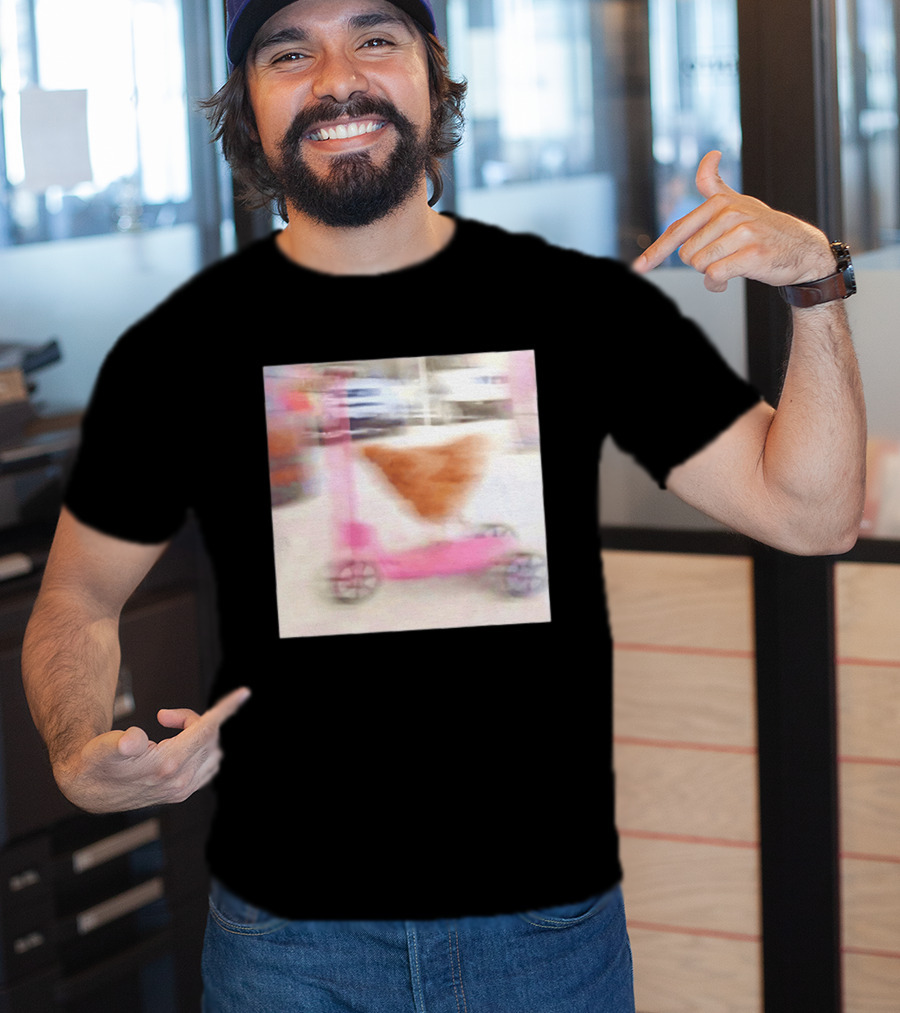 Chicken Riding Pink Scooter T-Shirt