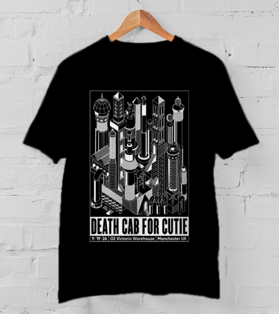 Death Cab For Cutie 09 19 2026 O2 Victoria Warehouse Manchester UK T-Shirt
