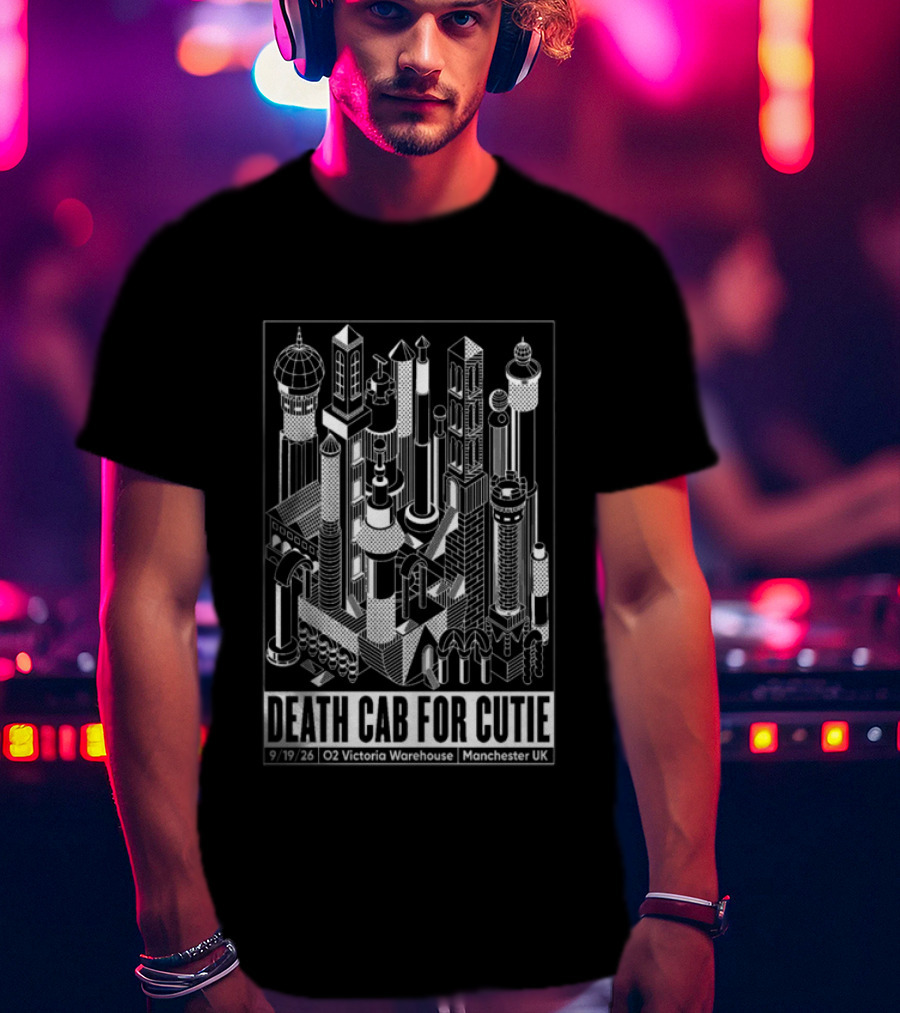 Death Cab For Cutie 09 19 2026 O2 Victoria Warehouse Manchester UK T-Shirt