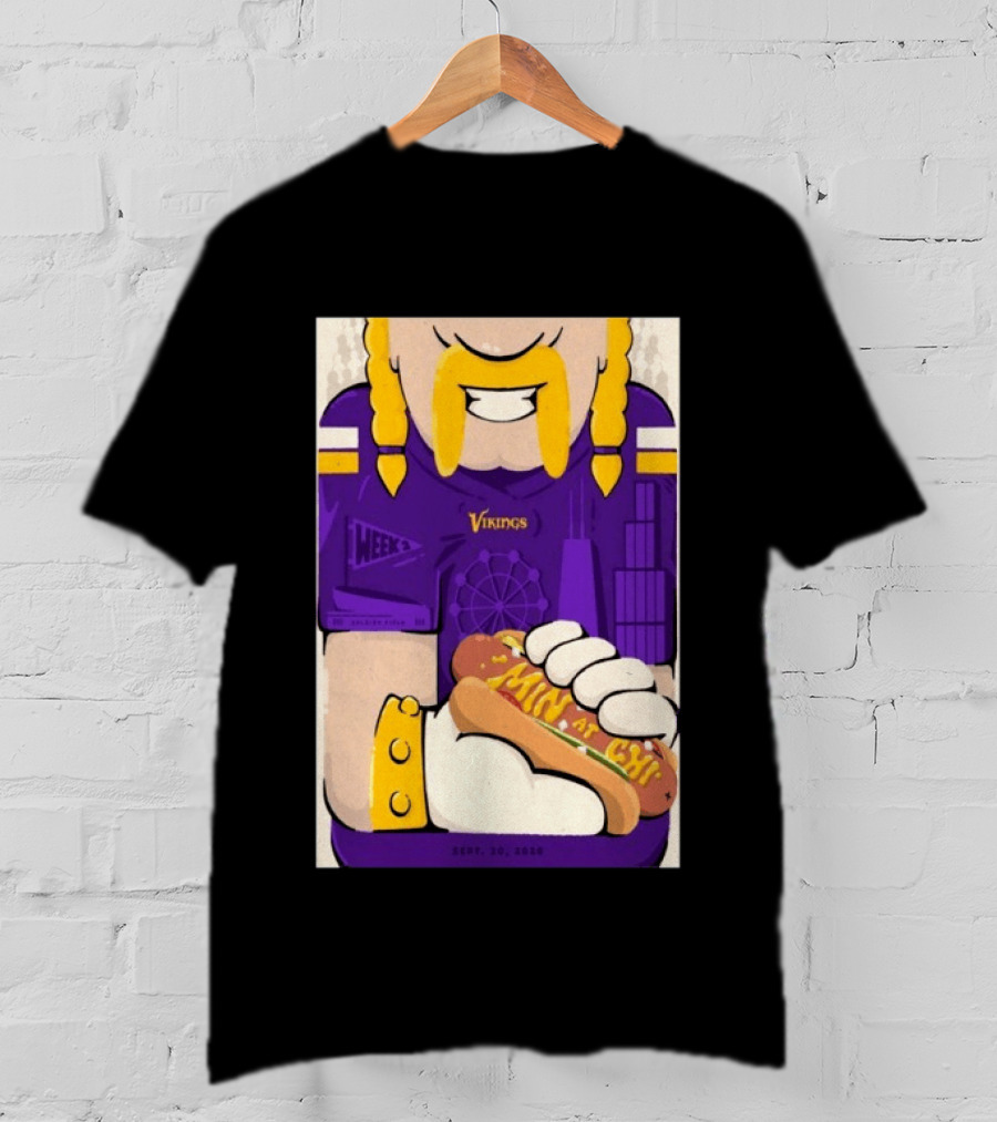 Minnesota Vikings Vs Chicago Bears September 20 2026 Soldier Field Chicago Illinois NFL Week 3 Event T-Shirt