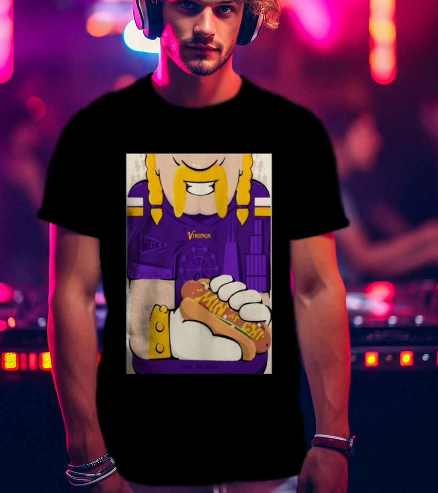 Minnesota Vikings Vs Chicago Bears September 20 2026 Soldier Field Chicago Illinois NFL Week 3 Event T-Shirt