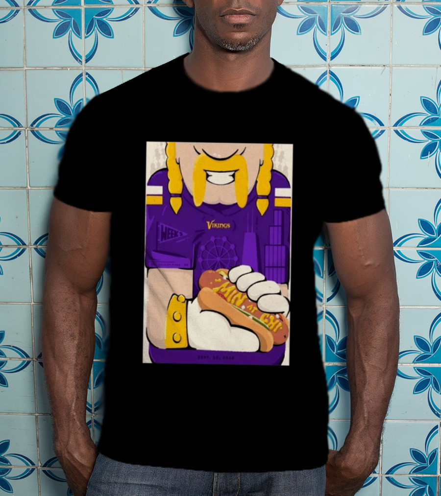 Minnesota Vikings Vs Chicago Bears September 20 2026 Soldier Field Chicago Illinois NFL Week 3 Event T-Shirt