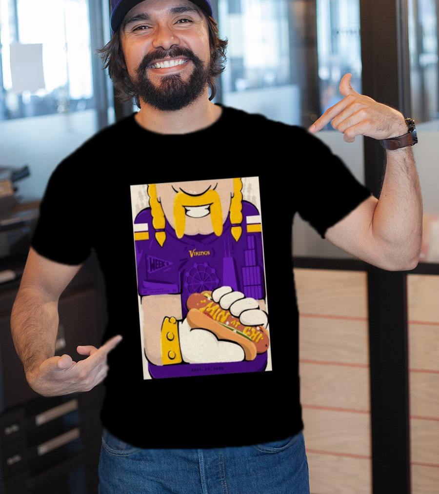 Minnesota Vikings Vs Chicago Bears September 20 2026 Soldier Field Chicago Illinois NFL Week 3 Event T-Shirt