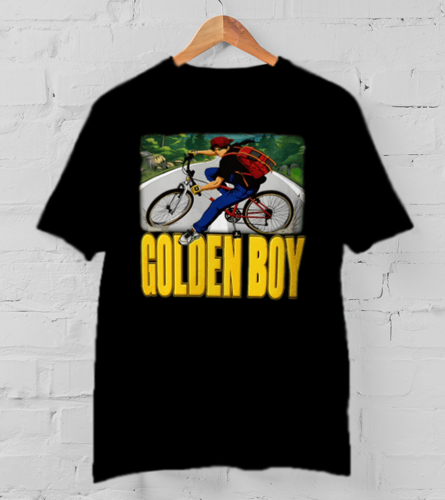 Golden Boy Kintaro Oe 1995 2025 Anime Boy Riding Bicycle Backpack T-Shirt