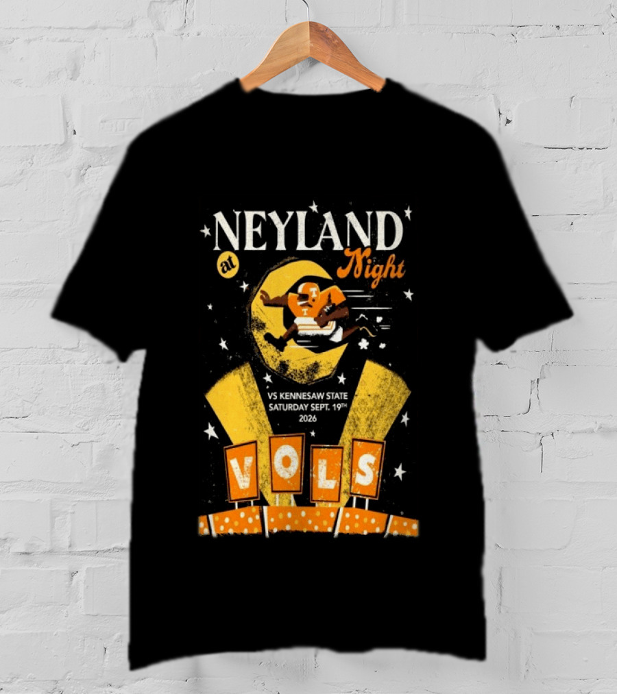Neyland At Night Vols Vs Kennesaw State September 19 2026 Football Knoxville T-Shirt