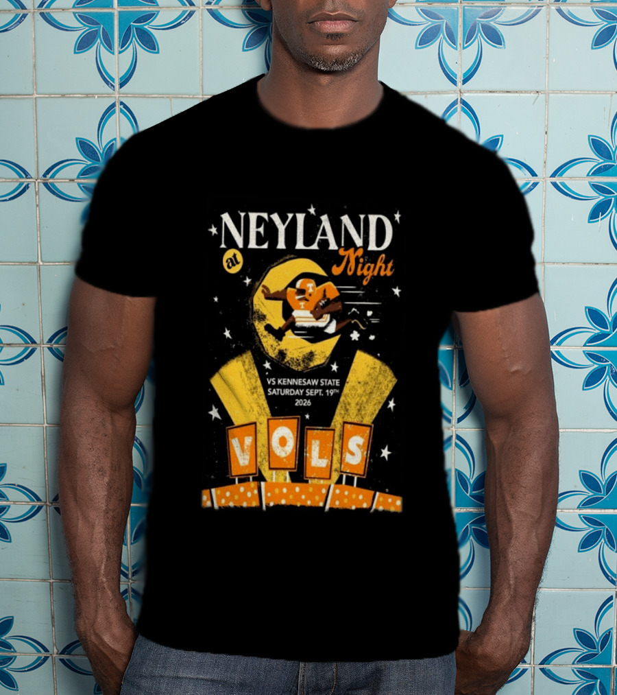 Neyland At Night Vols Vs Kennesaw State September 19 2026 Football Knoxville T-Shirt