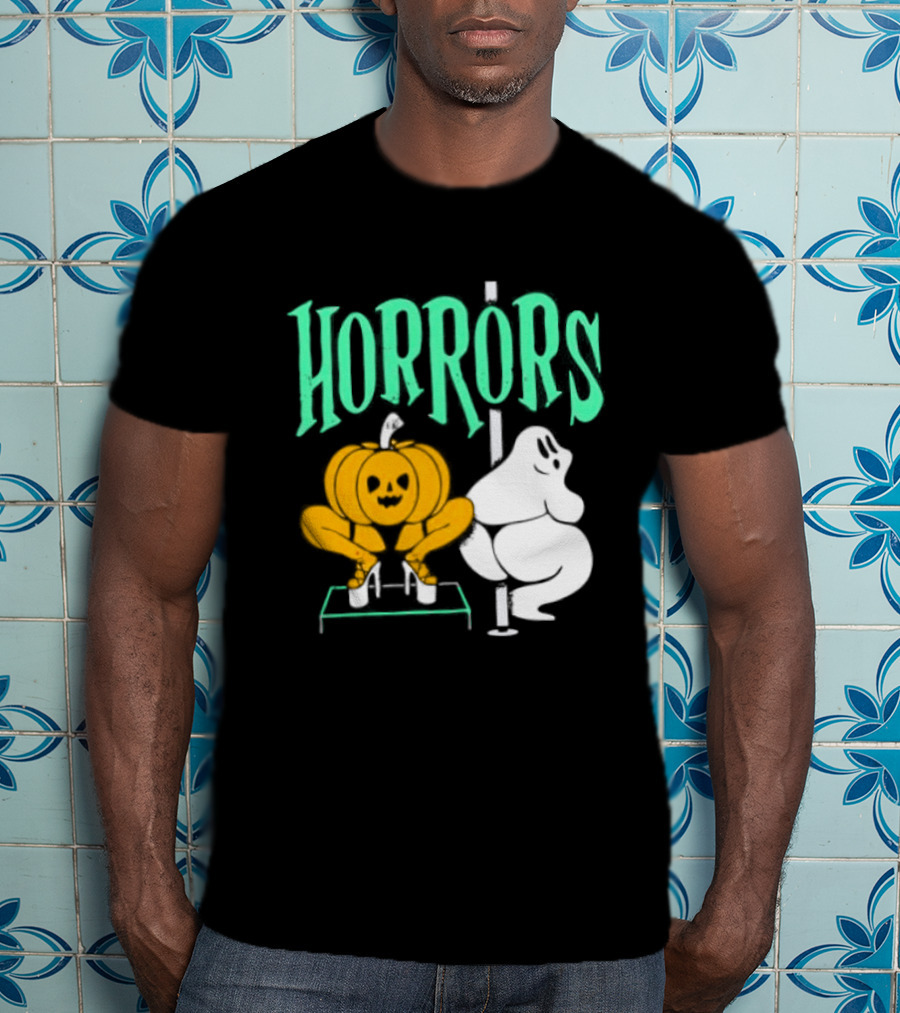Horrors Halloween Meme Creepy Pumpkin Toilet Humor T-Shirt