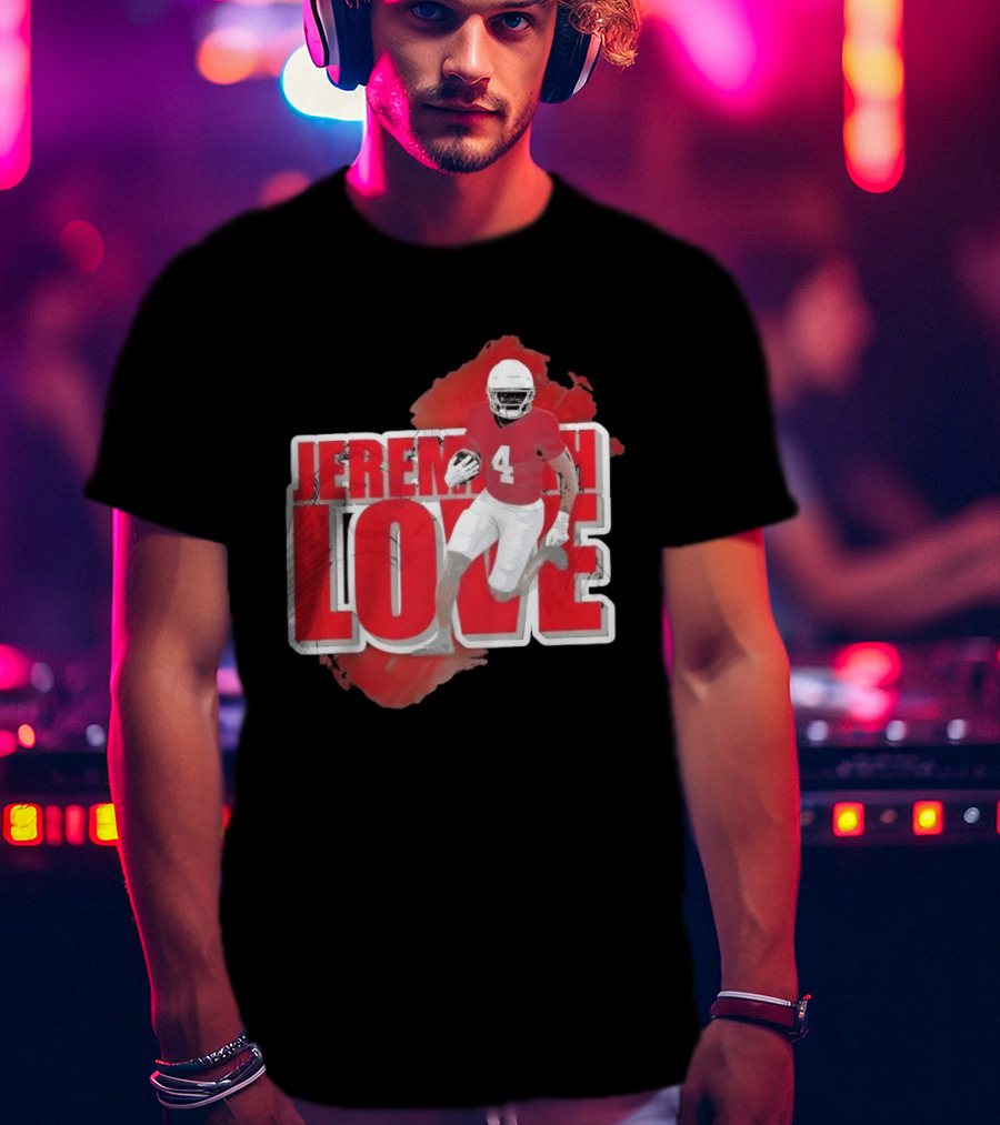 Jeremiyah Love Arizona Cardinals Football Number 4 Player T-Shirt