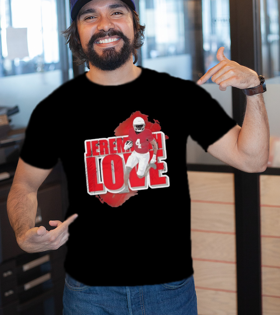 Jeremiyah Love Arizona Cardinals Football Number 4 Player T-Shirt