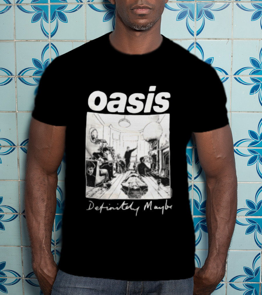 Oasis Definitely Maybe Living Room Scene T-Shirt