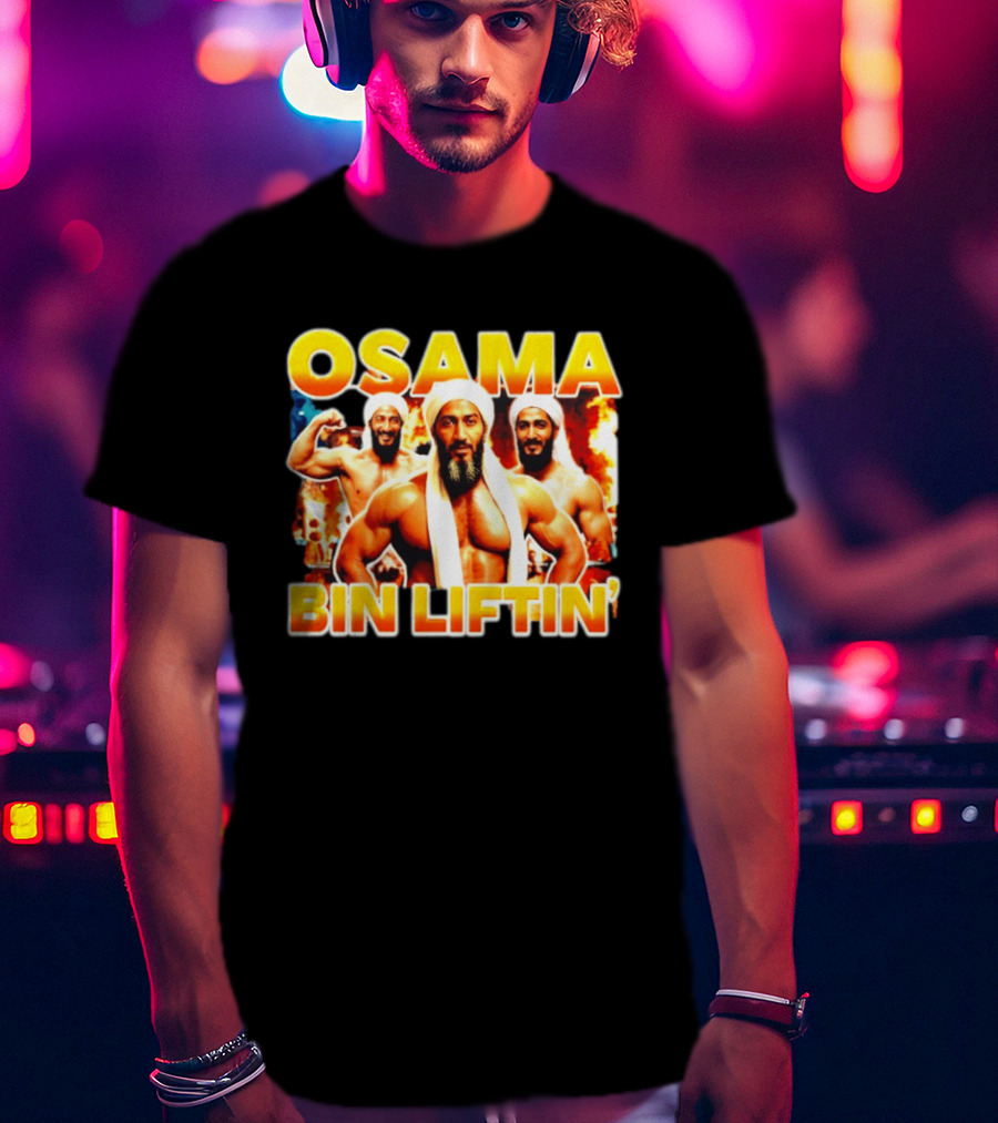 Osama Bin Liftin' Muscular Trio With Turbans And Explosive T-Shirt