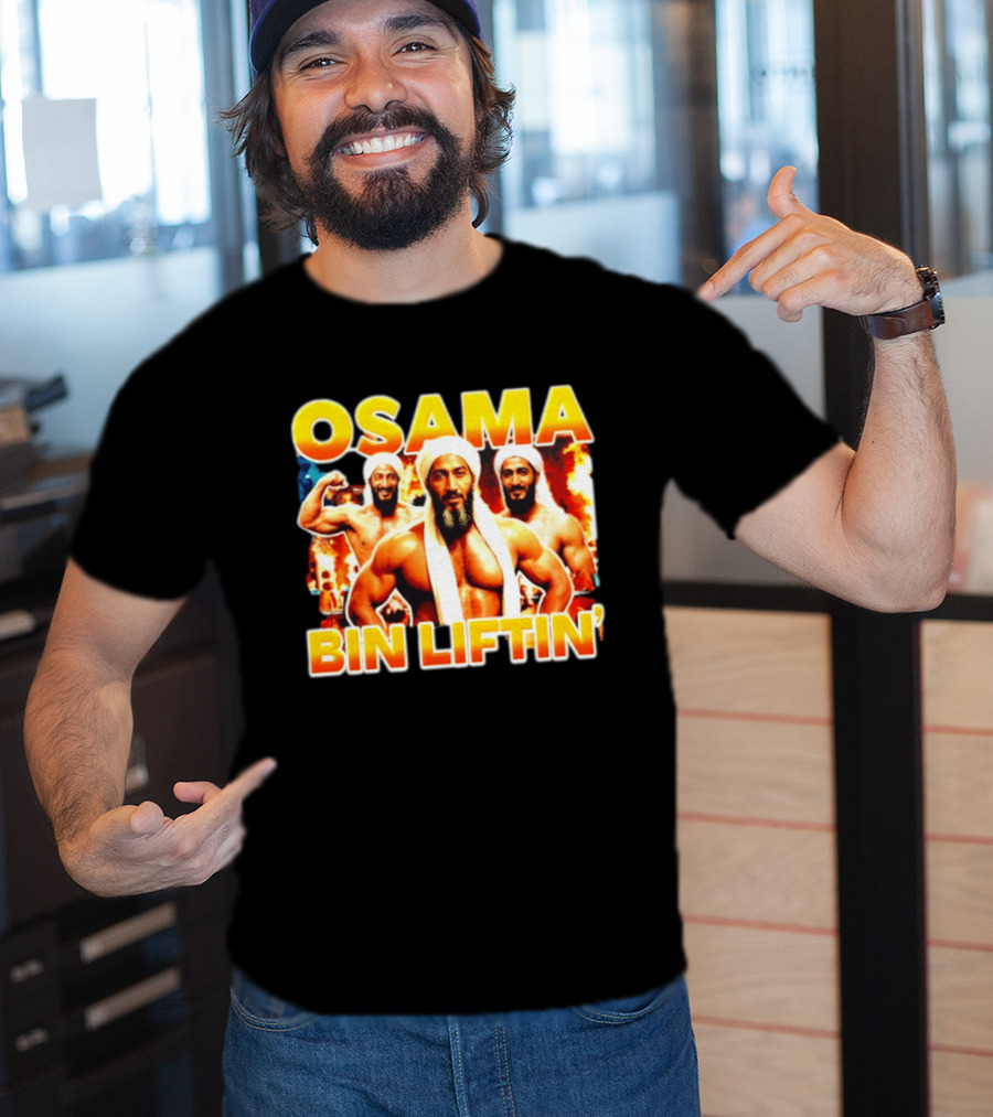 Osama Bin Liftin' Muscular Trio With Turbans And Explosive T-Shirt