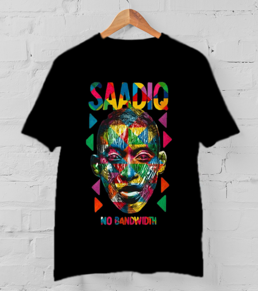 SAADIQ Colorful Geometric Face No Sandwich T-Shirt