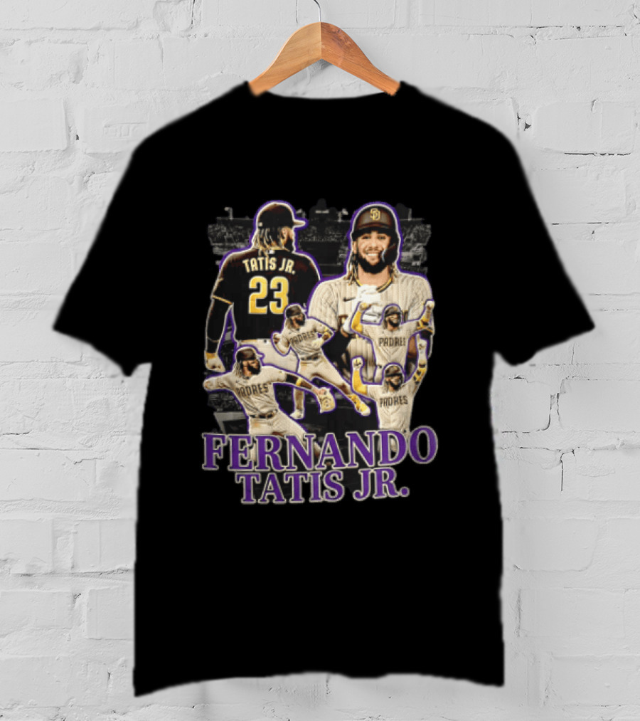Fernando Tatis Jr San Diego Padres Baseball Player Multiple Images T-Shirt