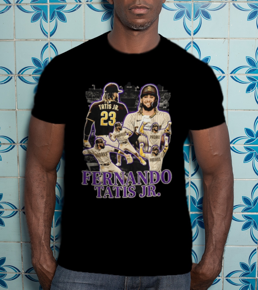 Fernando Tatis Jr San Diego Padres Baseball Player Multiple Images T-Shirt