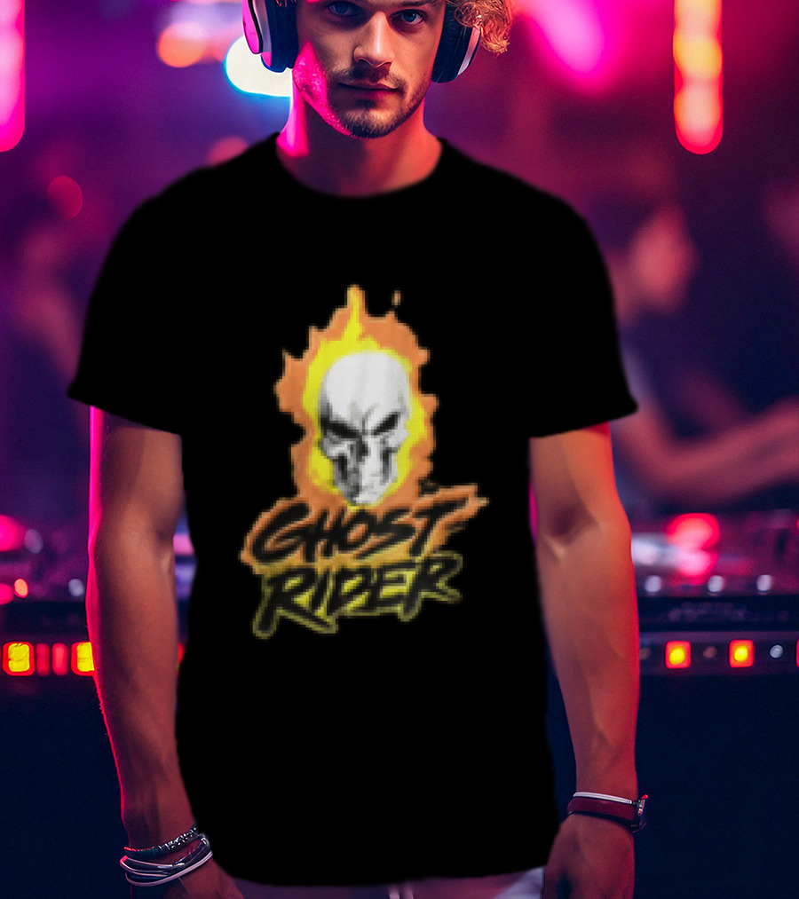 Marvel Ghost Rider Flaming Skull T-Shirt