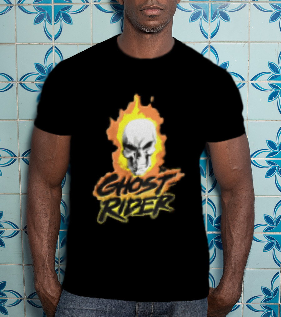 Marvel Ghost Rider Flaming Skull T-Shirt