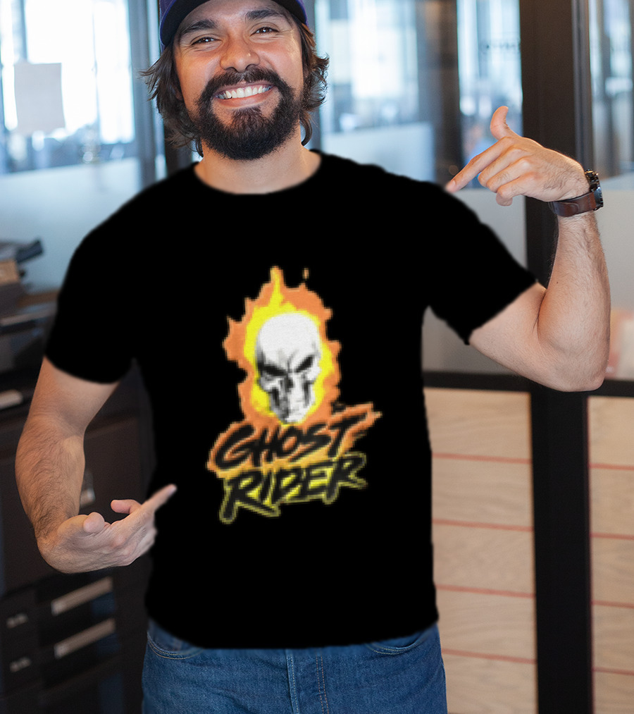 Marvel Ghost Rider Flaming Skull T-Shirt