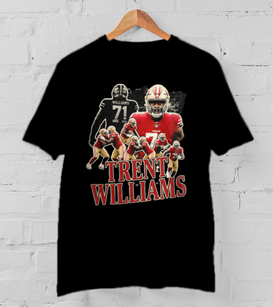 San Francisco 49ers Trent Williams Number 71 Action Poses T-Shirt