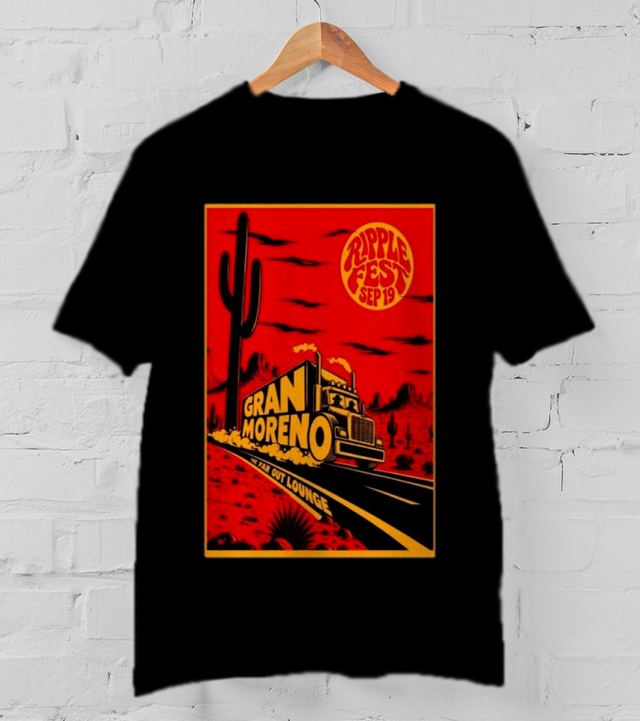 Gran Moreno Ripplefest Texas The Far Out Lounge September 19 2026 T-Shirt