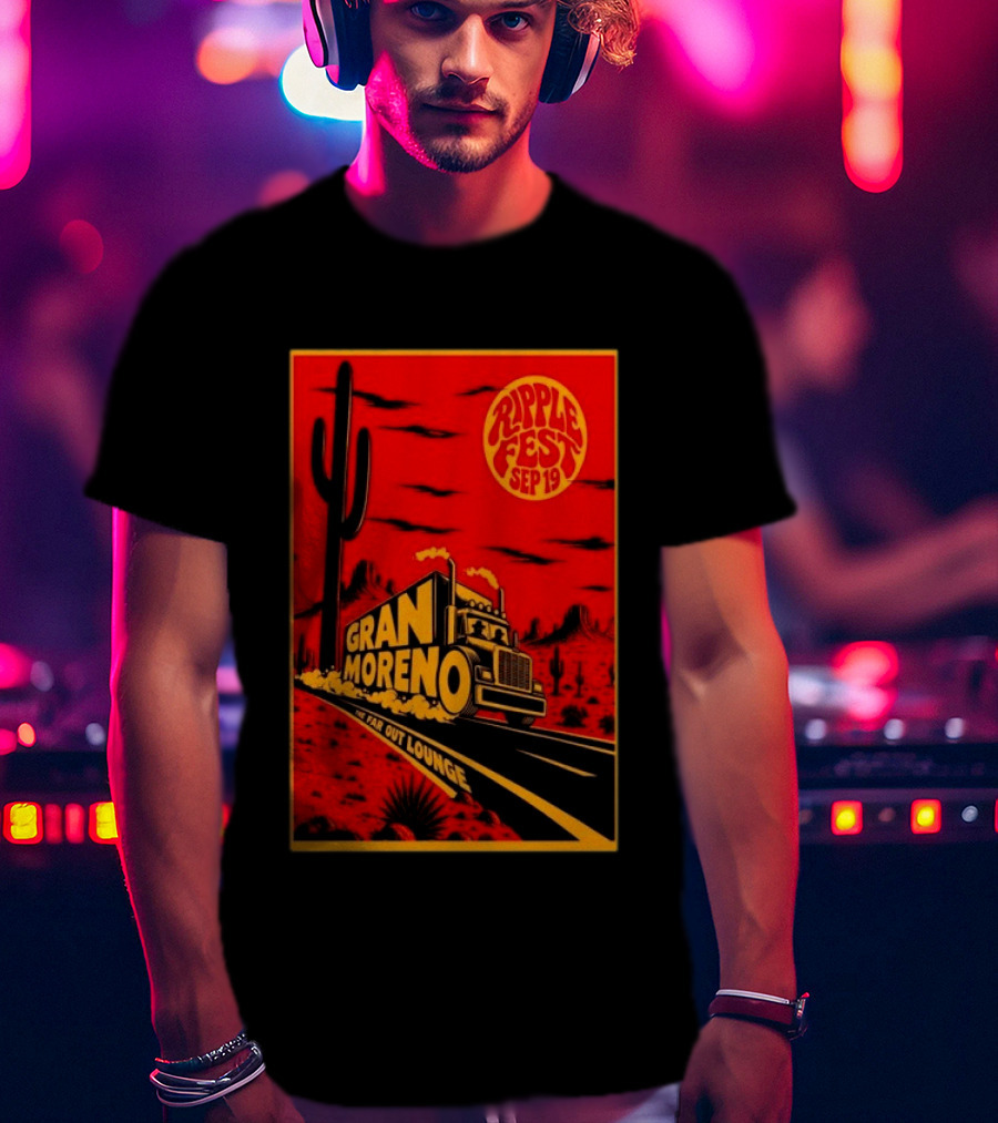Gran Moreno Ripplefest Texas The Far Out Lounge September 19 2026 T-Shirt