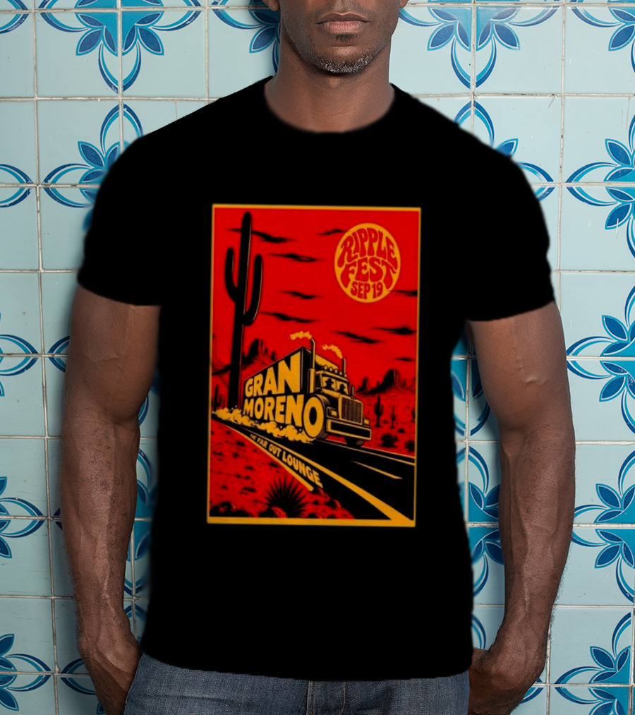 Gran Moreno Ripplefest Texas The Far Out Lounge September 19 2026 T-Shirt