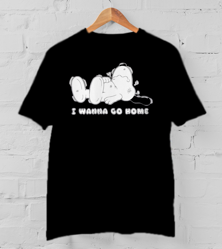Peanuts Snoopy I Wanna Go Home Charlie Brown T-Shirt
