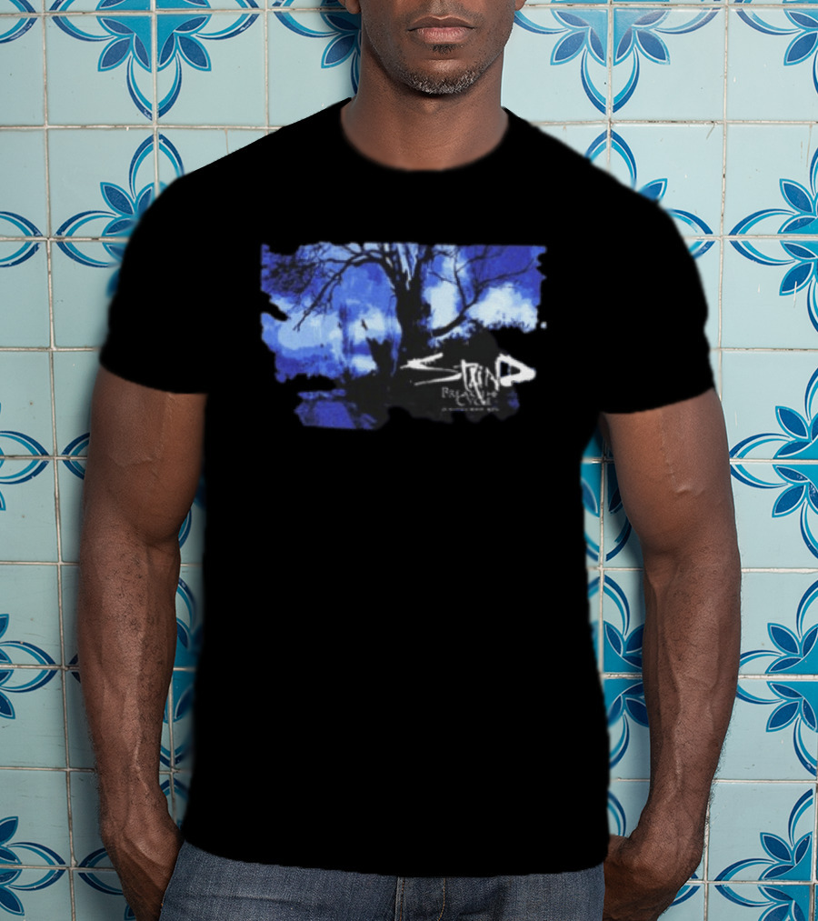 Staind Break The Cycle 2026 25th Anniversary Tour Tree Blue T-Shirt