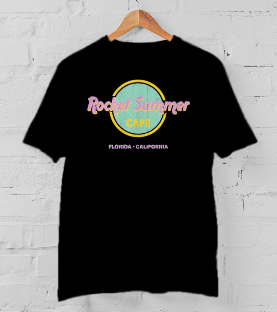 Rocket Summer Cafe Florida California T-Shirt