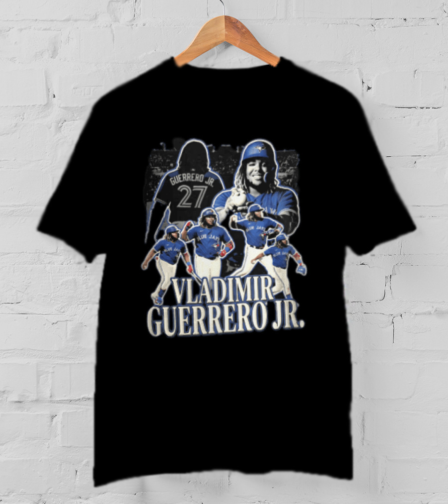 Toronto Blue Jays Vladimir Guerrero Jr. Baseball Player Collage T-Shirt
