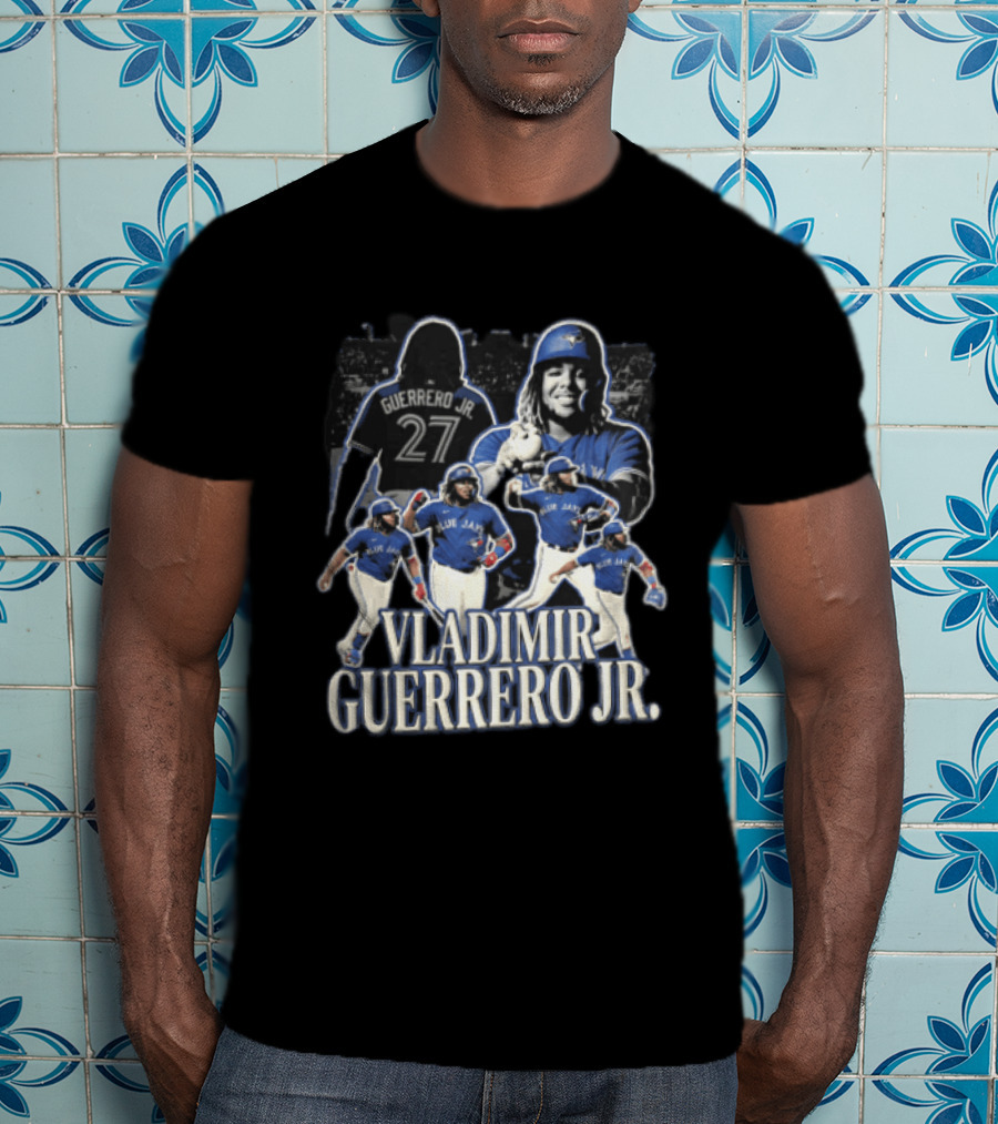 Toronto Blue Jays Vladimir Guerrero Jr. Baseball Player Collage T-Shirt