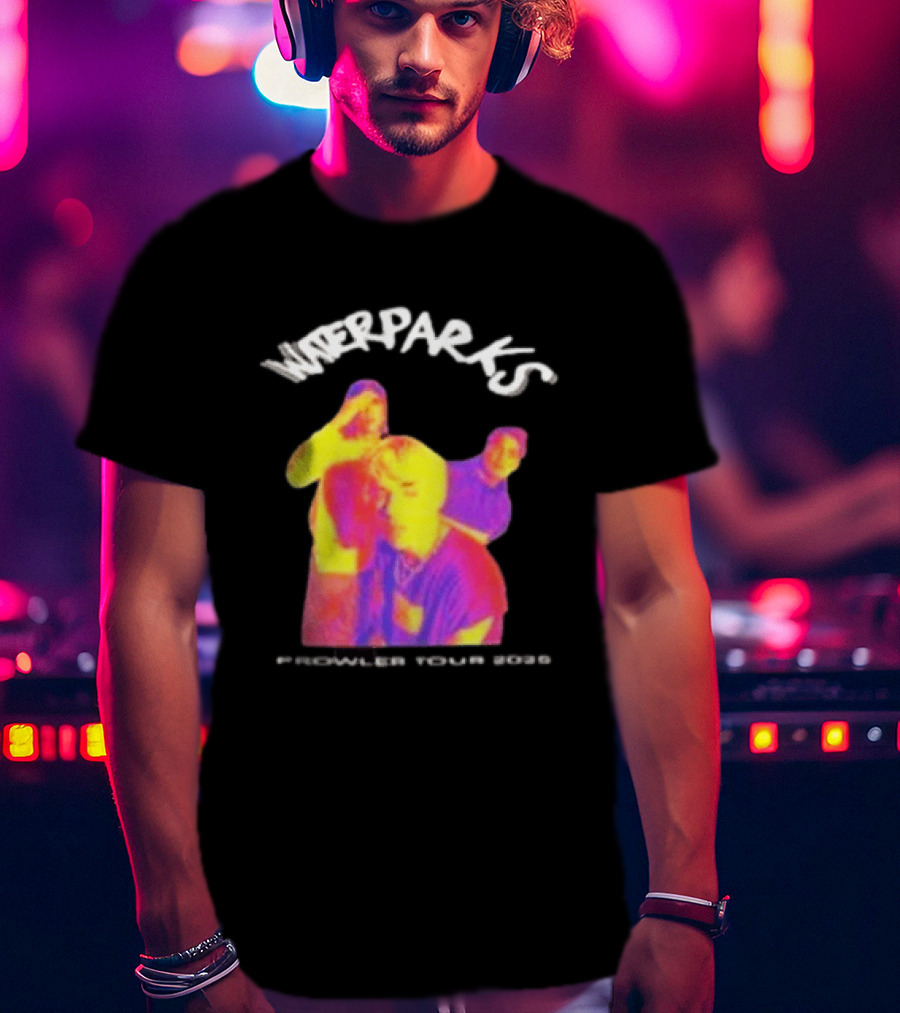 Waterparks Infrared Prowler Tour 2025 Crystallized Oceans Songs T-Shirt