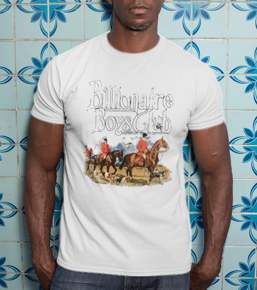 Billionaire Boys Club Equestrian Scene With Hunting Riders And Dogs T-Shirt