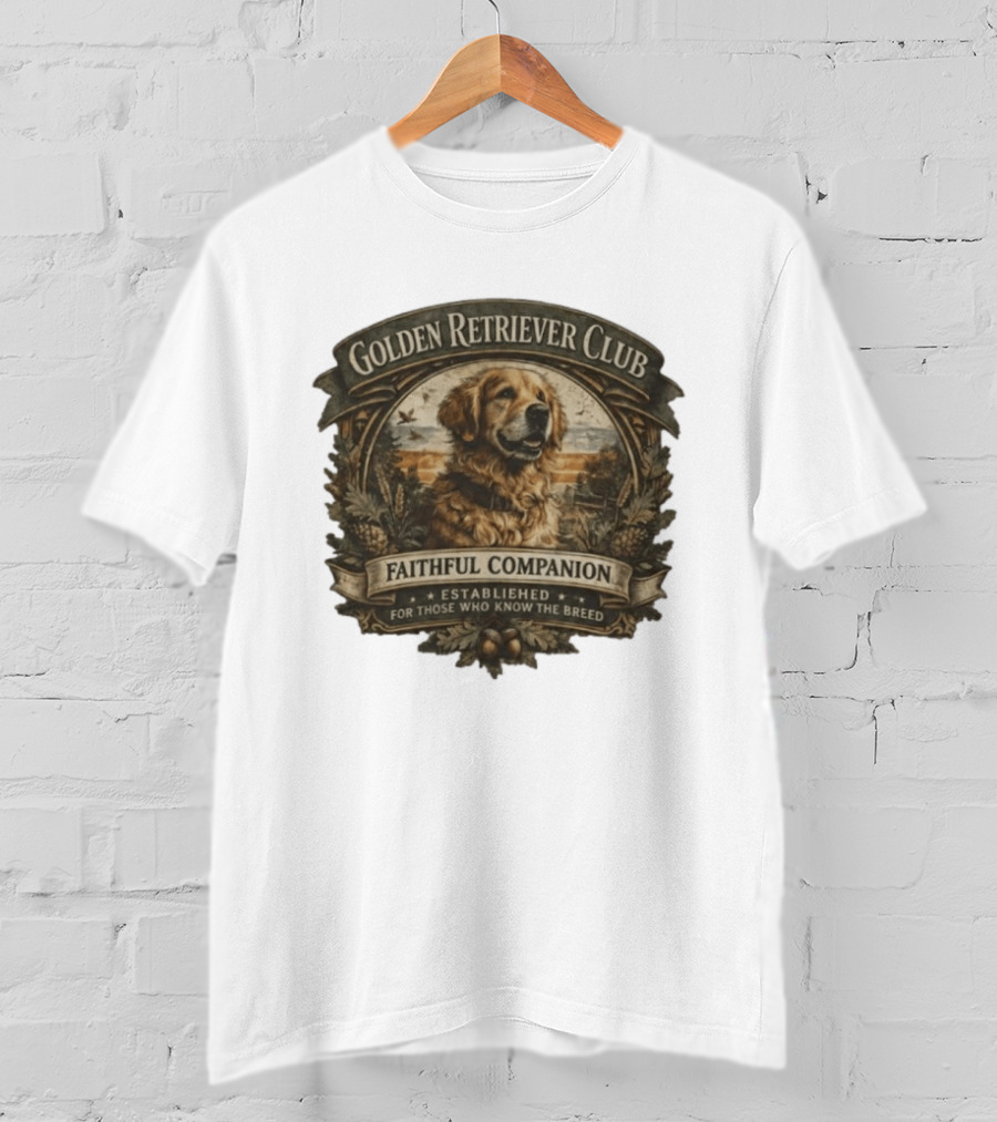 Golden Retriever Club Faithful Companion Established For Those Who Know The Breed T-Shirt