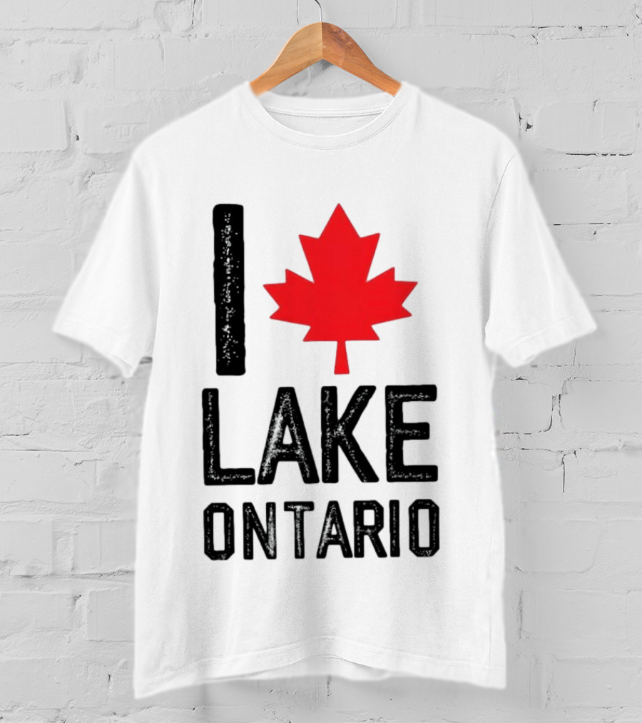 I Love Lake Ontario Maple Leaf Canada T-Shirt