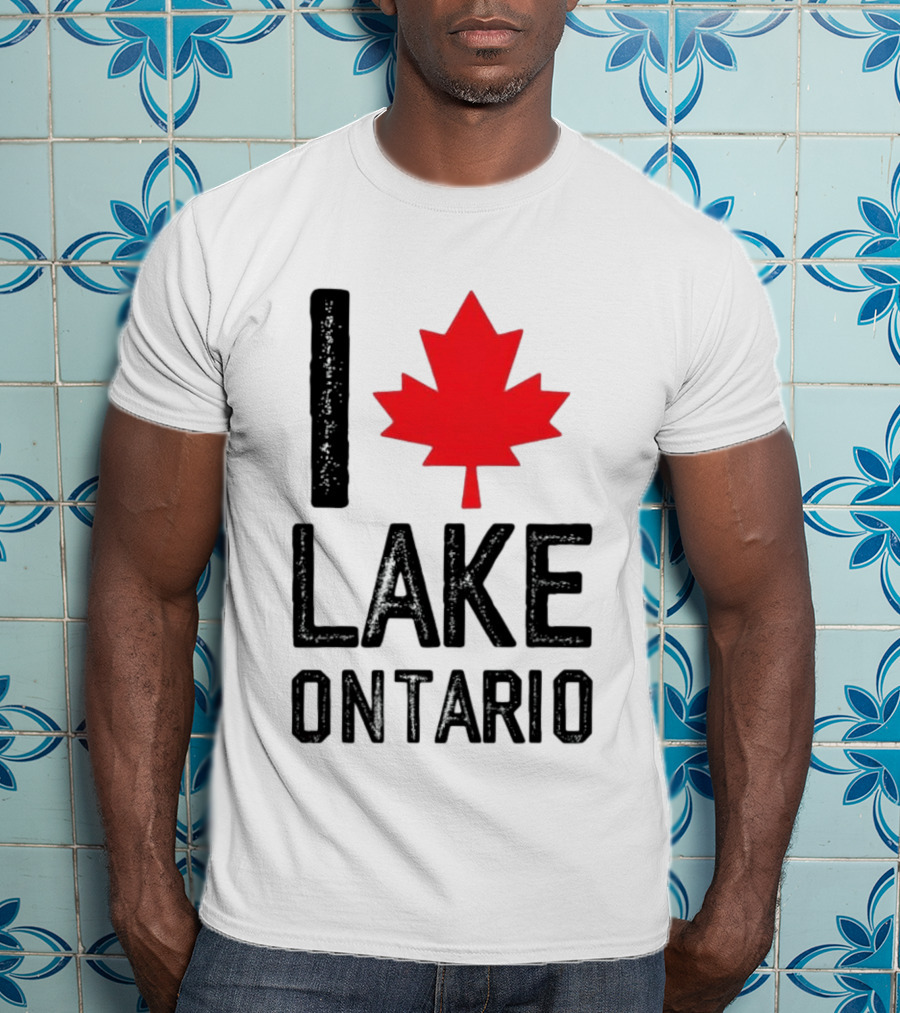 I Love Lake Ontario Maple Leaf Canada T-Shirt