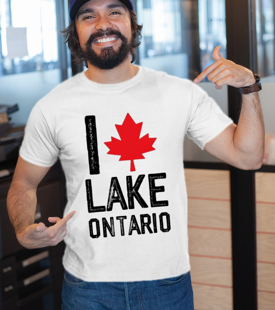 I Love Lake Ontario Maple Leaf Canada T-Shirt