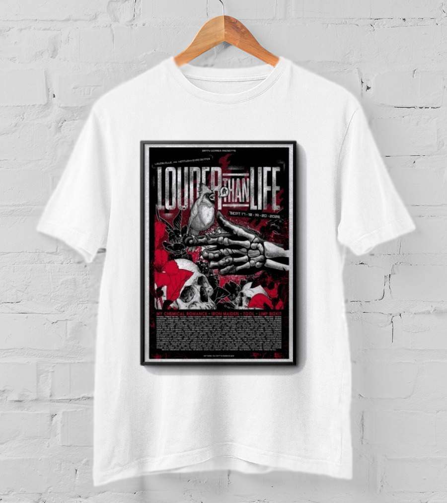 Louder Than Life Festival 2026 My Chemical Romance Iron Maiden Tool Limp Bizkit T-Shirt