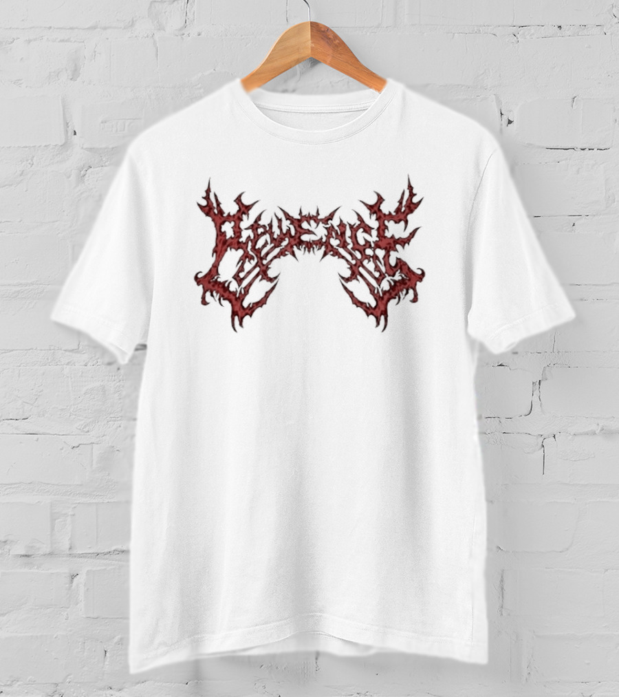 Revenge Red Dripping Gothic Relic Cement T-Shirt